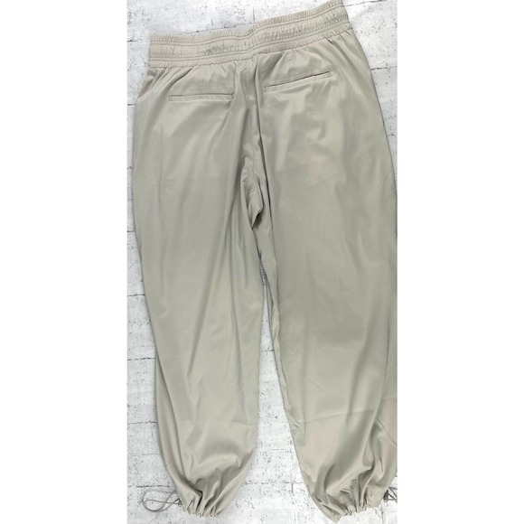 Athleta revive Tan drawstring waist adjustable ankle joggers size 8 - Picture 2 of 8